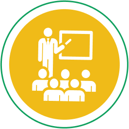 Icon representing empowerment and transformation workshops