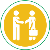 Icon representing infrastructure development