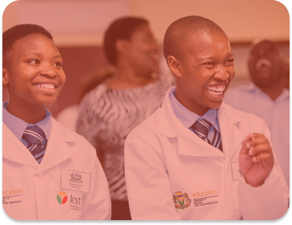 Students smiling representing Learner Support Initiatives