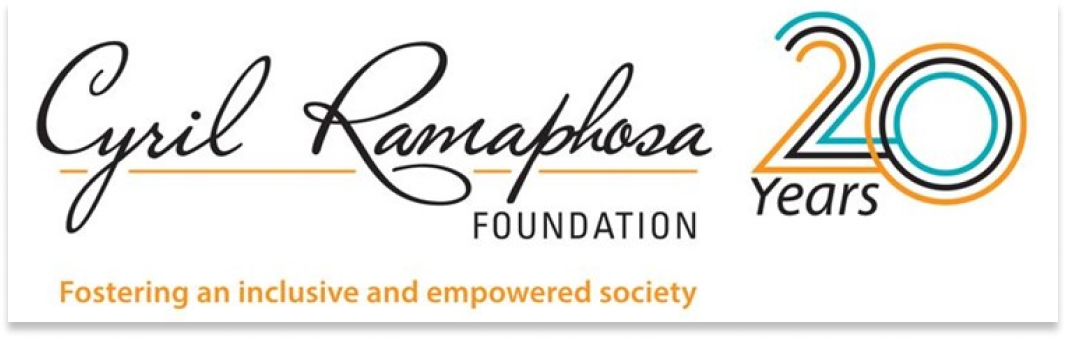 Cyril Ramaphosa Foundation logo with text '20 Years' and 'Fostering an inclusive and empowered society'