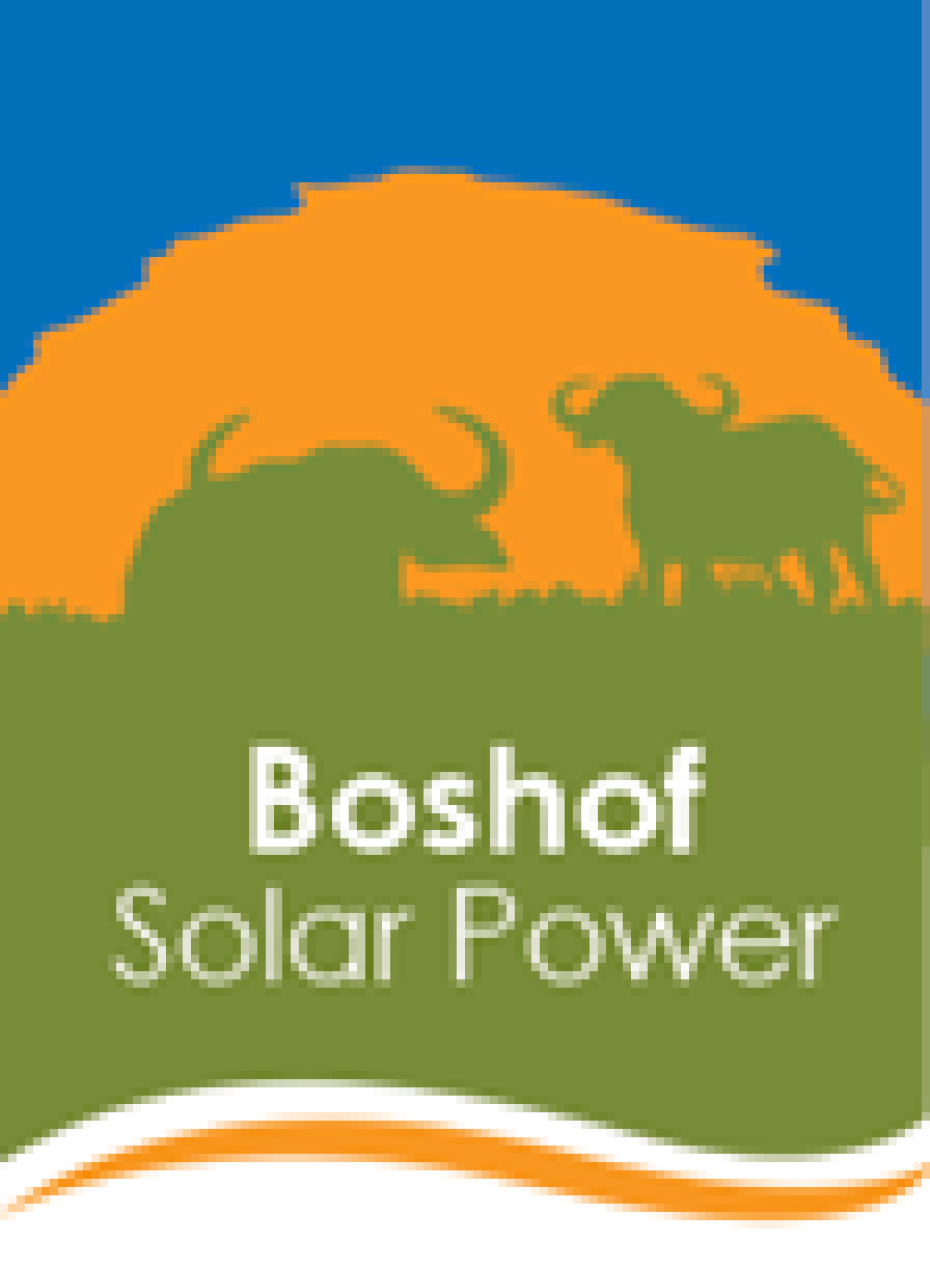 Bosch Solar Power logo with a sun and green hills